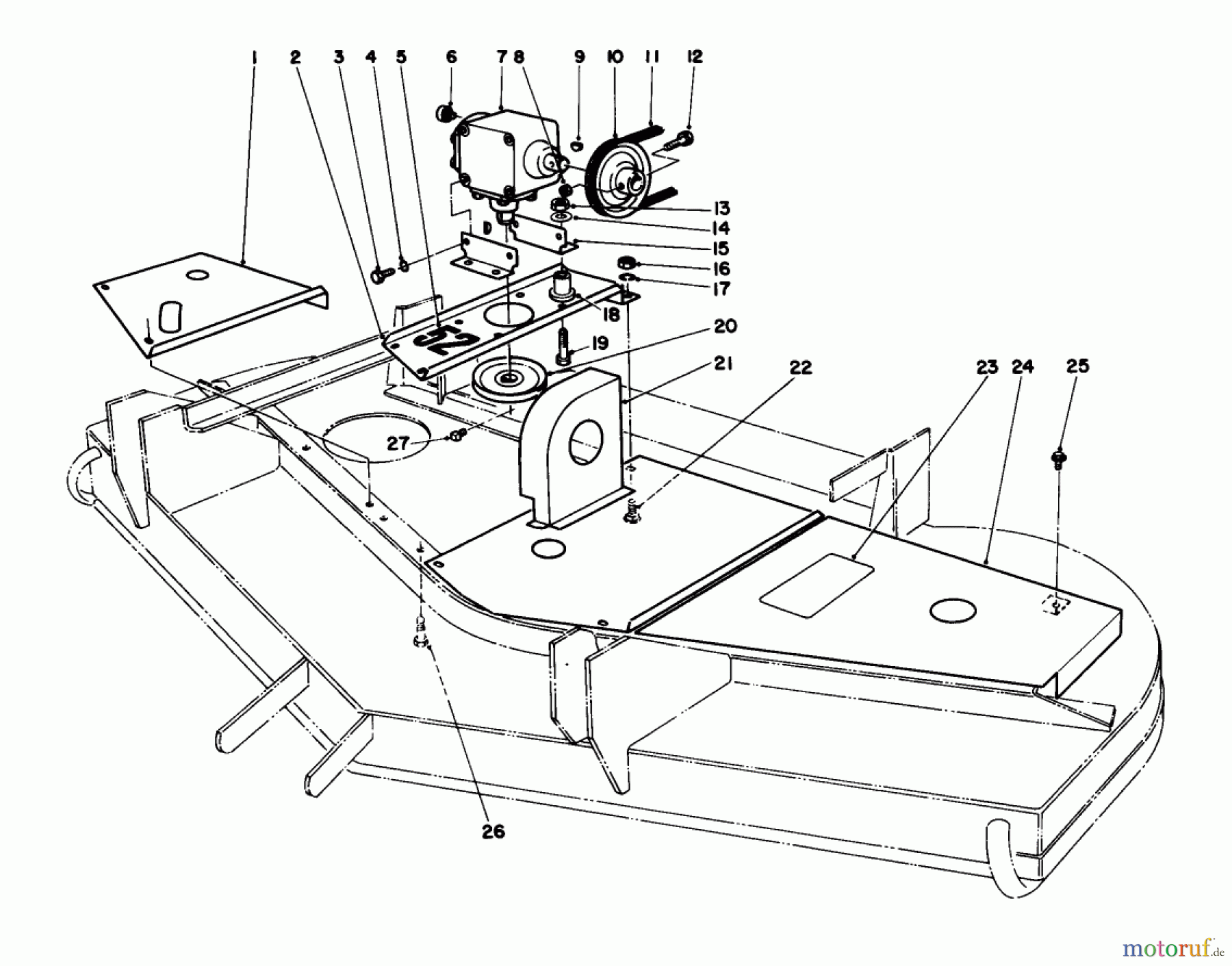 Toro Neu Mowers, Deck Assembly Only 30544 (120) - Toro 44