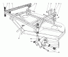 Toro 30544 (120) - 44" Side Discharge Mower, Groundsmaster 120, 1988 (800001-899999) Ersatzteile CUTTING UNIT MODEL NO. 30768 #3