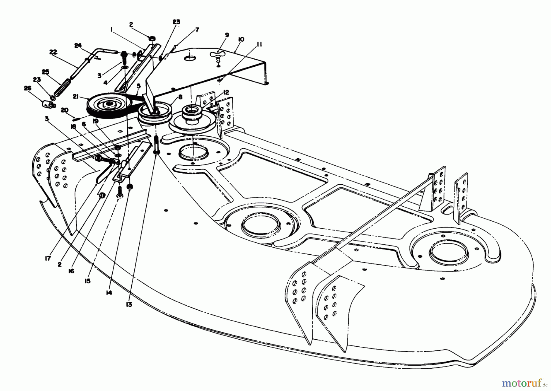 Toro Neu Mowers, Deck Assembly Only 30544 (120) - Toro 44