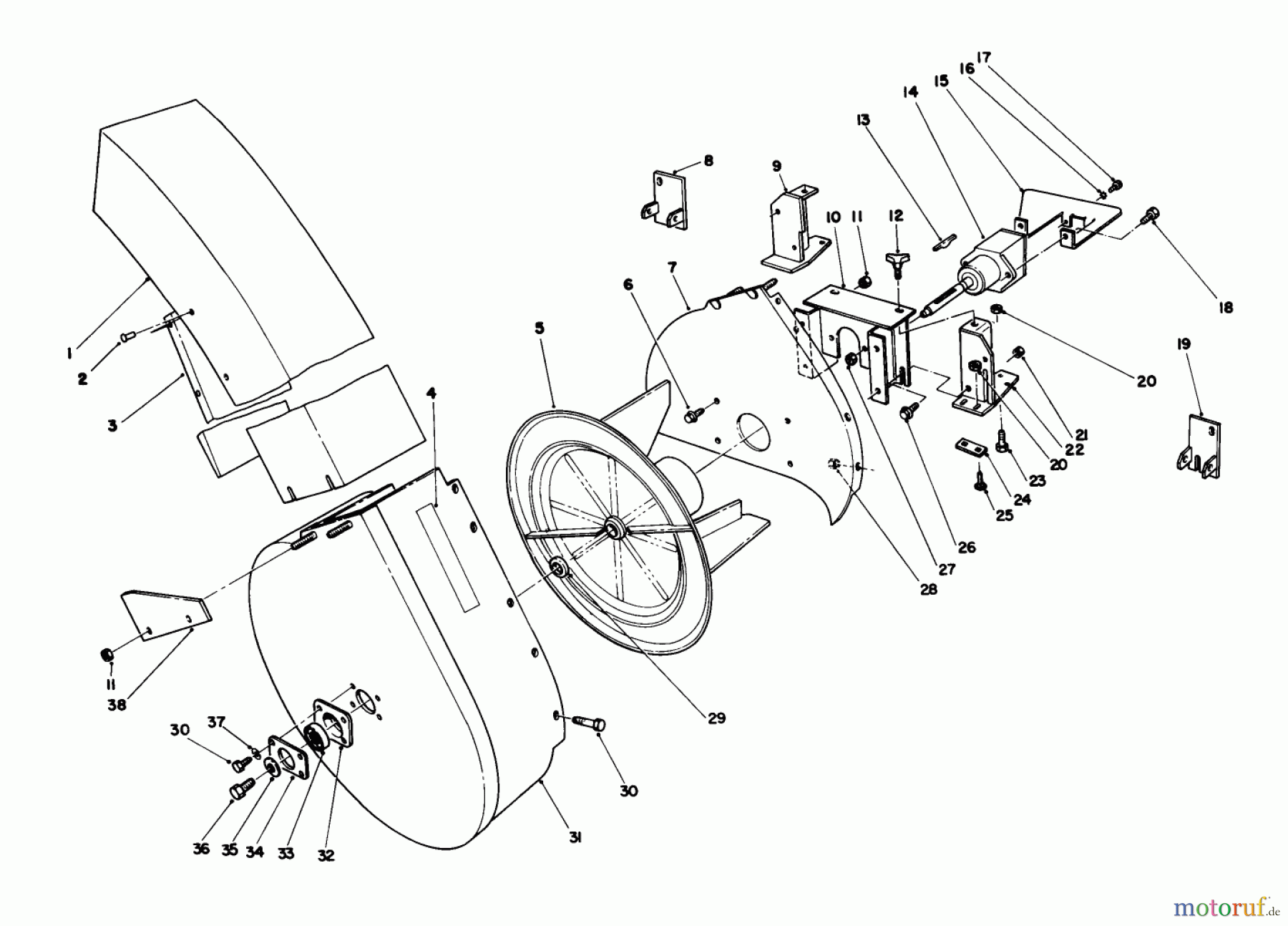 Toro Neu Mowers, Deck Assembly Only 30544 (120) - Toro 44