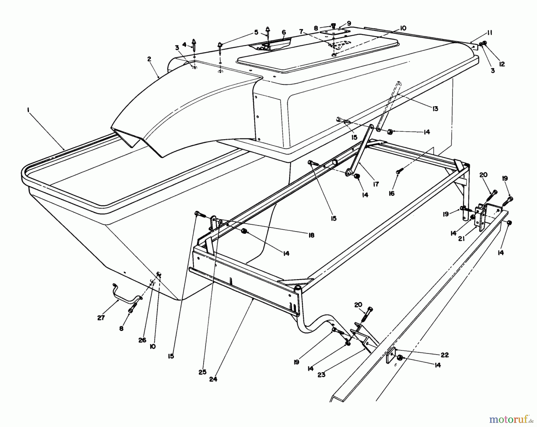 Toro Neu Mowers, Deck Assembly Only 30544 (120) - Toro 44