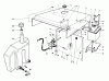 Toro 30544 (120) - 44" Side Discharge Mower, Groundsmaster 120, 1988 (800001-899999) Ersatzteile HOOD-GAS & HYDRAULIC TANK ASSEMBLY