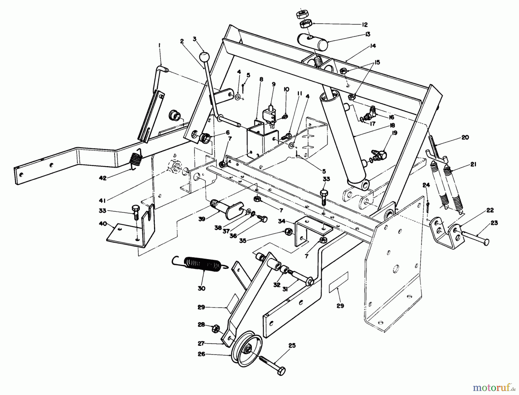 Toro Neu Mowers, Deck Assembly Only 30544 (120) - Toro 44
