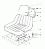 Toro 30544 (120) - 44" Side Discharge Mower, Groundsmaster 120, 1988 (800001-899999) Ersatzteile STANDARD SEAT KIT MODEL NO. 30746 (OPTIONAL)