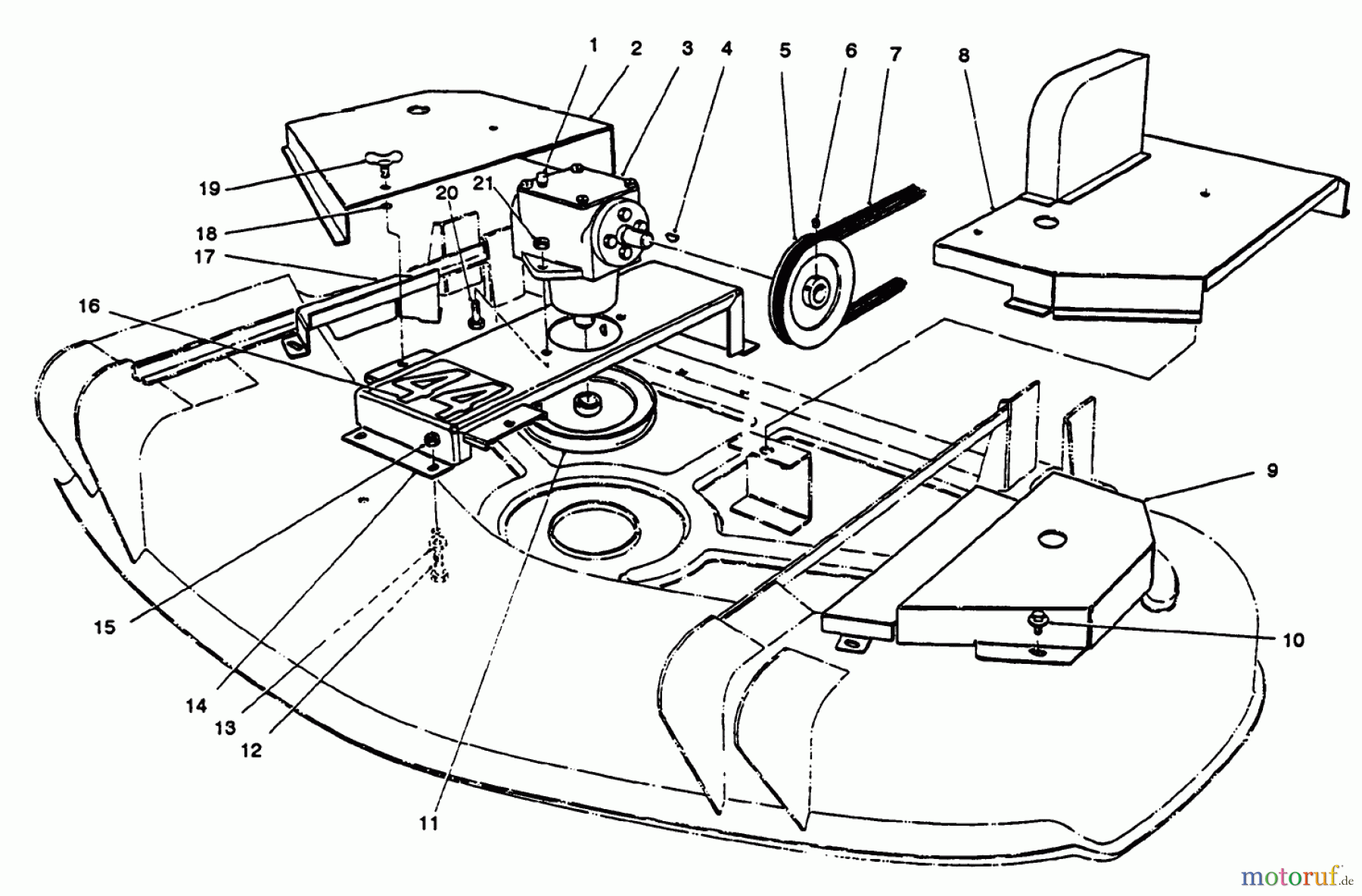 Toro Neu Mowers, Deck Assembly Only 30544 (120) - Toro 44