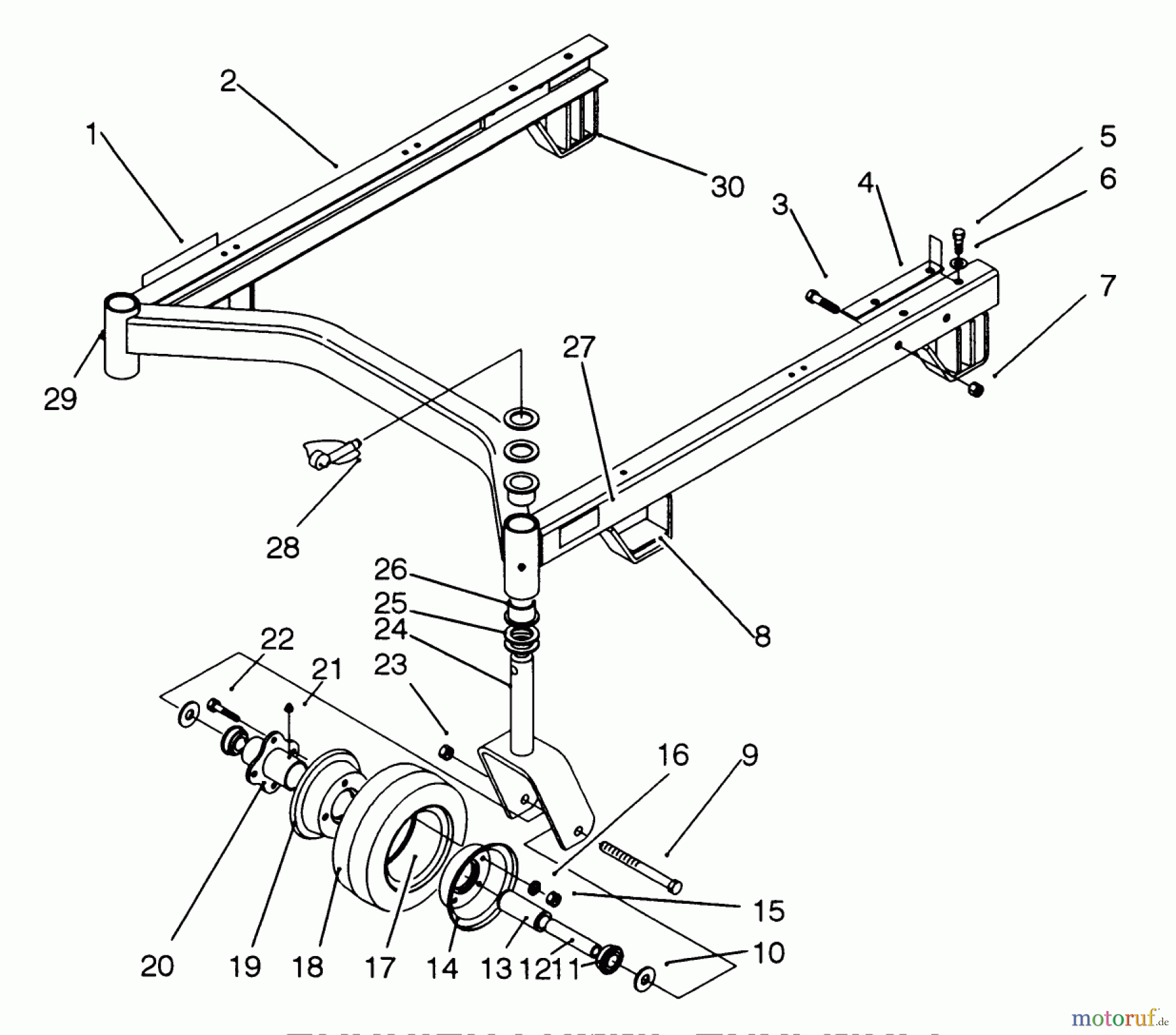 Toro Neu Mowers, Deck Assembly Only 30548 (118) - Toro 48