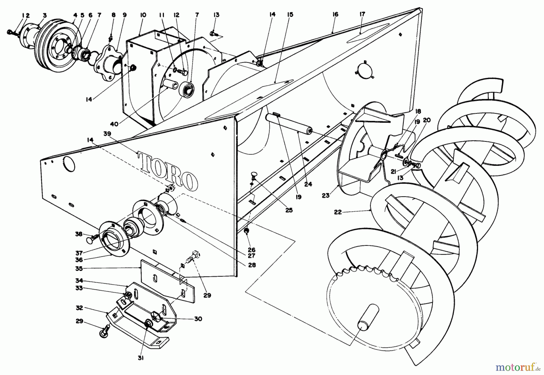Toro Neu Mowers, Deck Assembly Only 30562 (200) - Toro 62