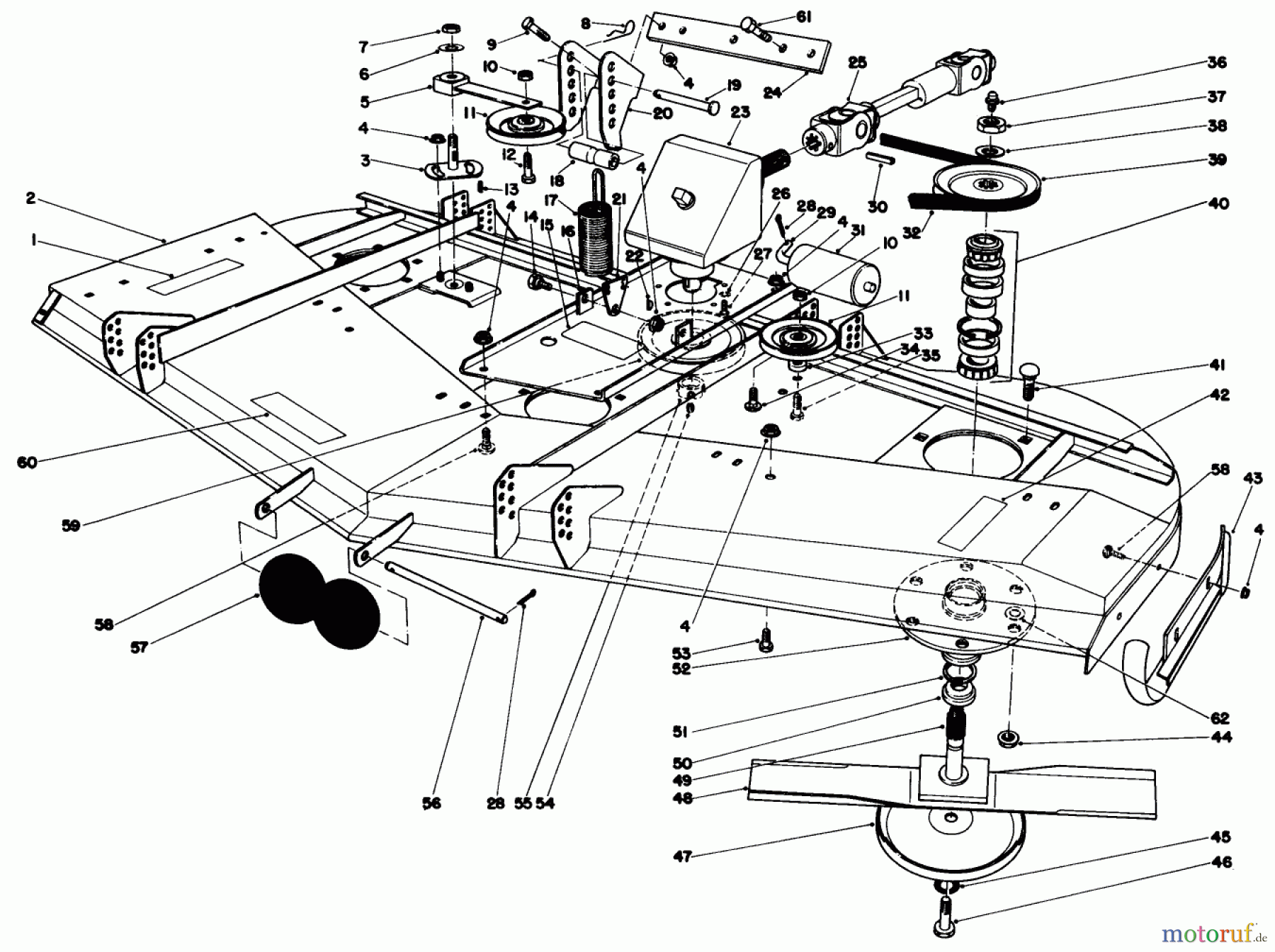 Toro Neu Mowers, Deck Assembly Only 30560 - Toro 52