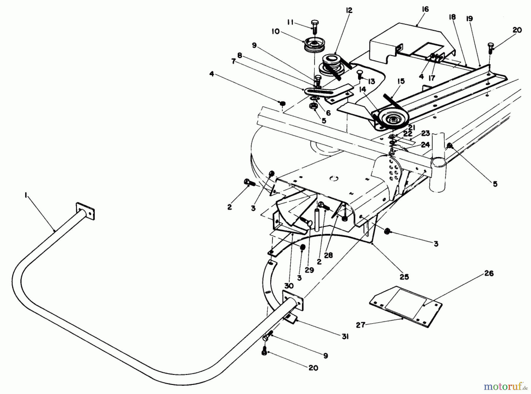 Toro Neu Mowers, Deck Assembly Only 30562 (200) - Toro 62