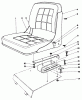Toro 30562 (200) - 62" Side Discharge Mower, Groundsmaster 200 Series, 1983 (SN 30001-39999) Ersatzteile SEAT KIT NO. 30764