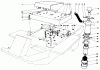 Toro 30562 (200) - 62" Side Discharge Mower, Groundsmaster 200 Series, 1983 (SN 30001-39999) Ersatzteile SEAT MOUNT AND AIR CLEANER ASSEMBLY