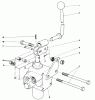 Toro 30562 (200) - 62" Side Discharge Mower, Groundsmaster 200 Series, 1983 (SN 30001-39999) Ersatzteile VALVE AND LEVER ASSEMBLY