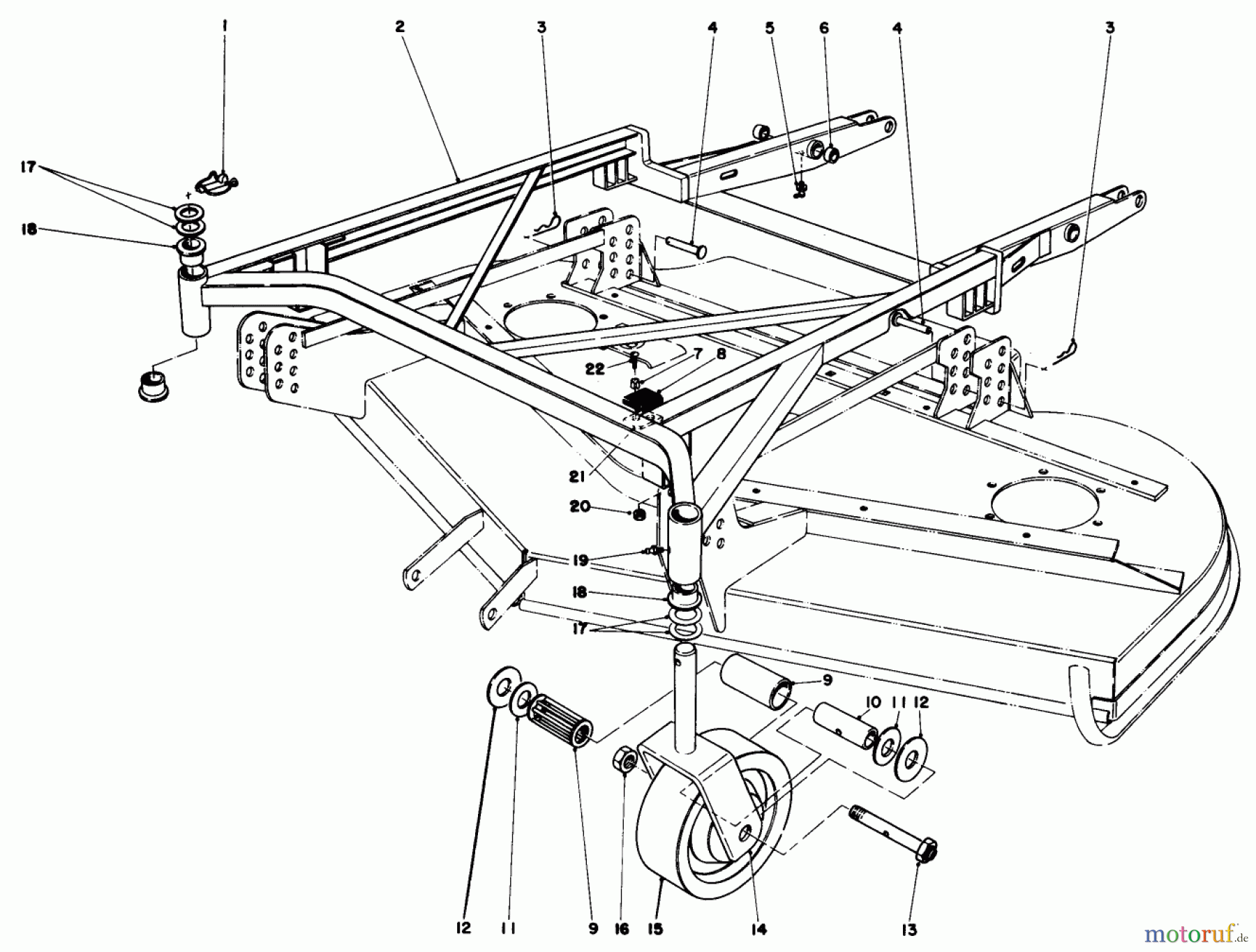 Toro Neu Mowers, Deck Assembly Only 30562 (200) - Toro 62