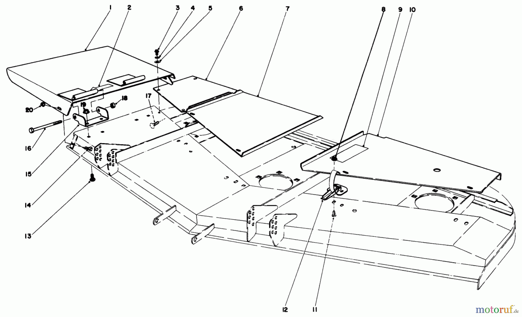 Toro Neu Mowers, Deck Assembly Only 30555 (200) - Toro 52