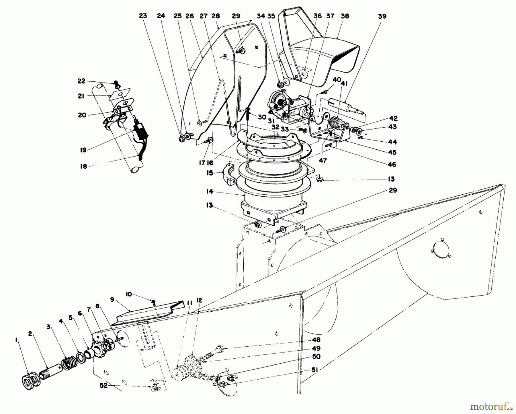 Toro Neu Mowers, Deck Assembly Only 30555 (200) - Toro 52