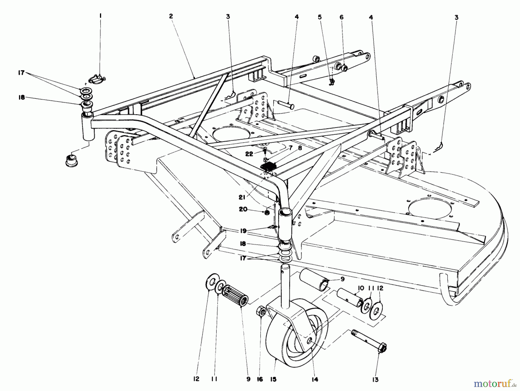 Toro Neu Mowers, Deck Assembly Only 30555 (200) - Toro 52
