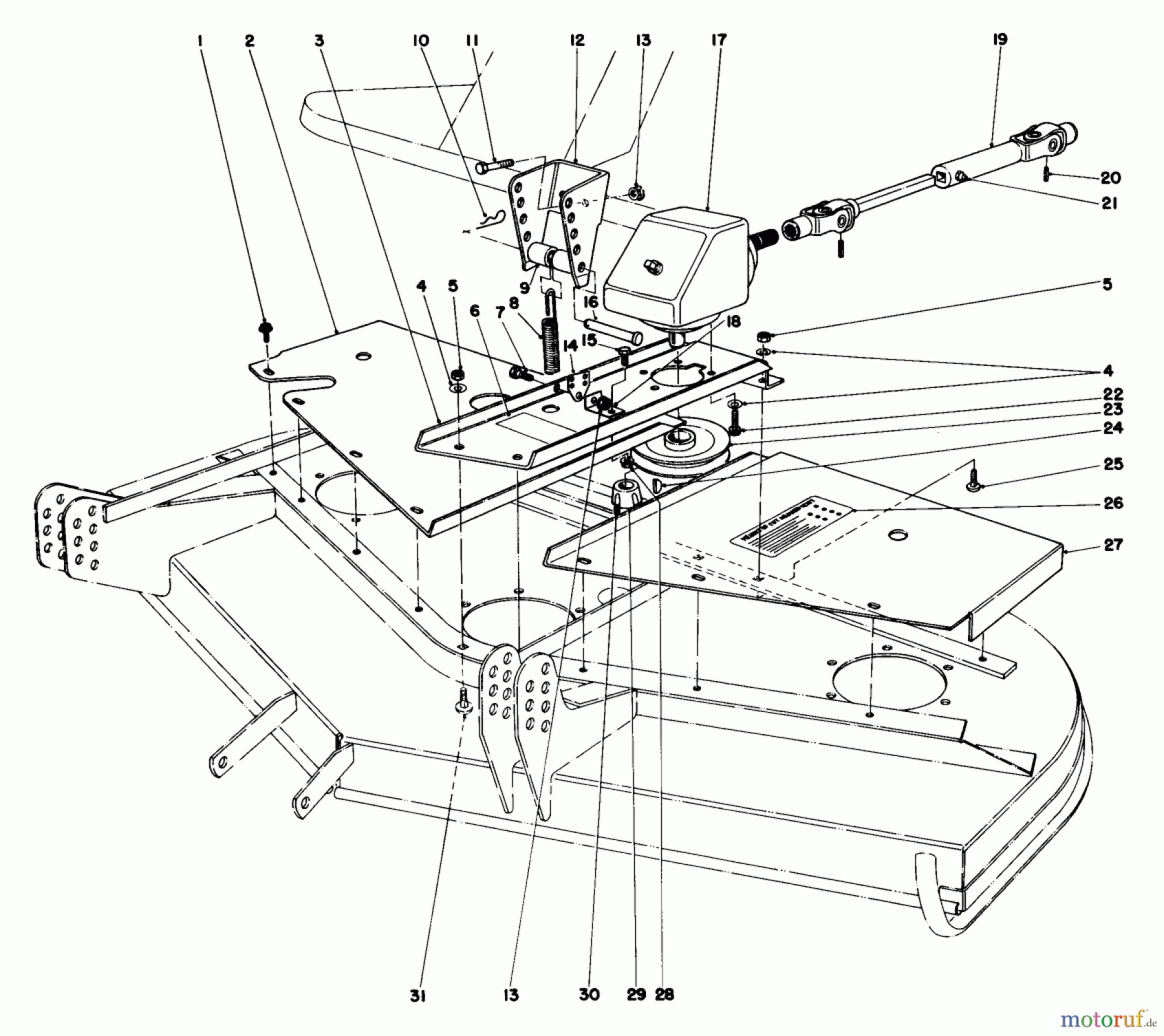 Toro Neu Mowers, Deck Assembly Only 30555 (200) - Toro 52