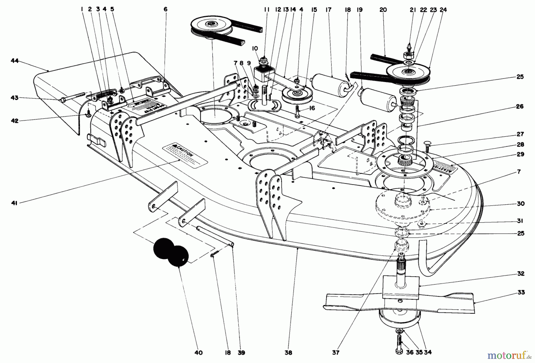 Toro Neu Mowers, Deck Assembly Only 30555 (200) - Toro 52