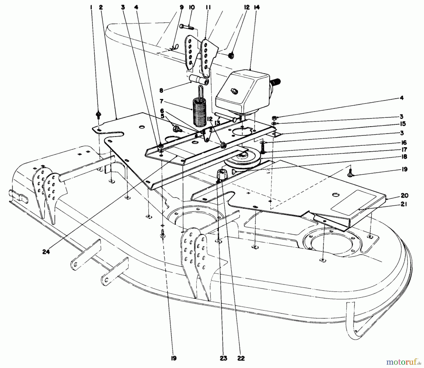 Toro Neu Mowers, Deck Assembly Only 30555 (200) - Toro 52