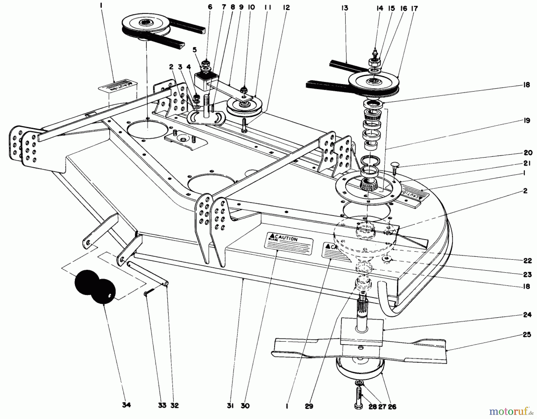  Toro Neu Mowers, Deck Assembly Only 30562 (200) - Toro 62