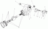 Toro 30555 (200) - 52" Side Discharge Mower, Groundsmaster 200 Series, 1986 (6000001-6999999) Ersatzteile STEERING GEAR ASSEMBLY NO. 41-8820