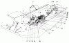 Toro 30555 (200) - 52" Side Discharge Mower, Groundsmaster 200 Series, 1986 (6000001-6999999) Ersatzteile TRANSMISSION AND DRIVE COUPLING ASSEMBLY