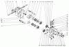 Toro 30555 (200) - 52" Side Discharge Mower, Groundsmaster 200 Series, 1986 (6000001-6999999) Ersatzteile TRANSMISSION ASSEMBLY 49-7910