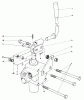 Toro 30555 (200) - 52" Side Discharge Mower, Groundsmaster 200 Series, 1986 (6000001-6999999) Ersatzteile VALVE AND LEVER ASSEMBLY