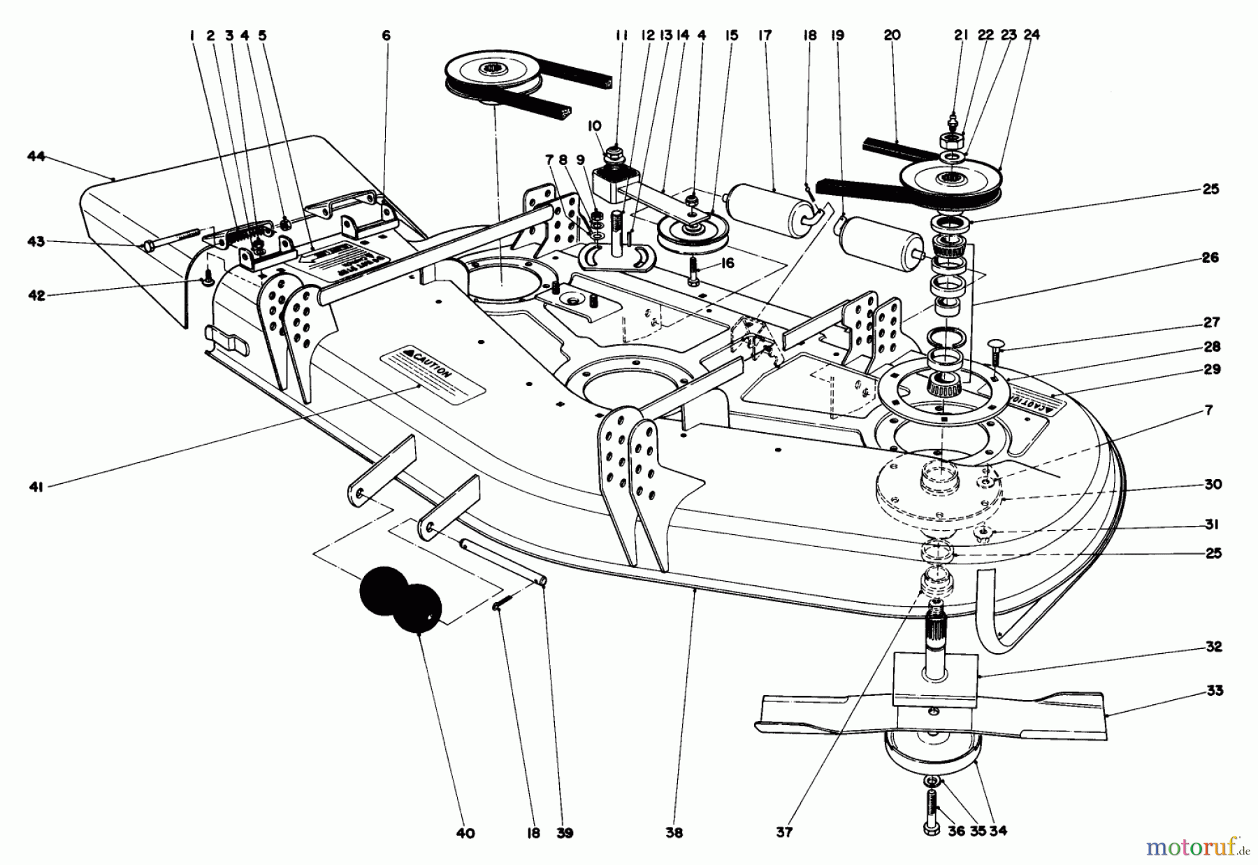 Toro Neu Mowers, Deck Assembly Only 30562 (200) - Toro 62
