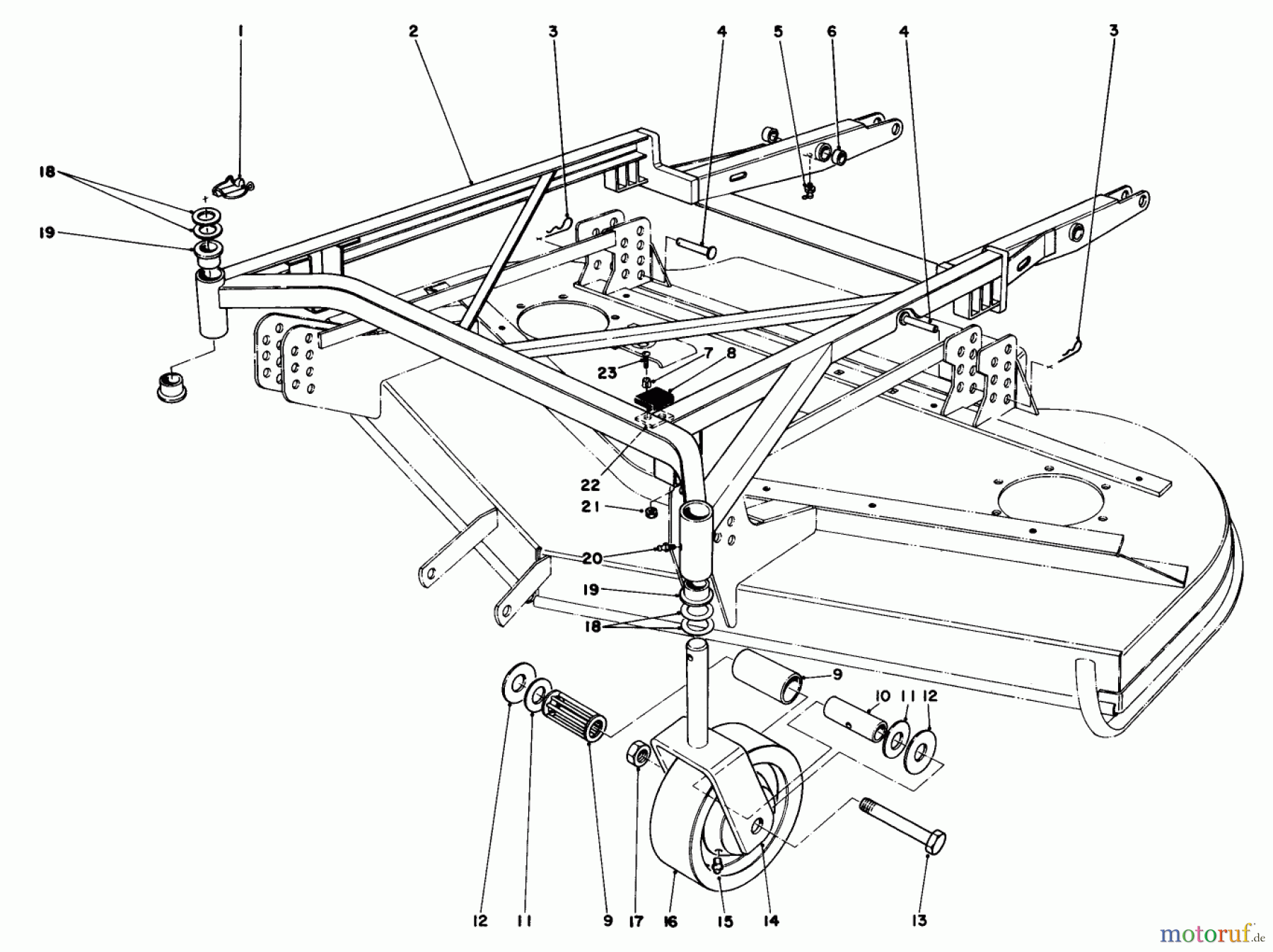  Toro Neu Mowers, Deck Assembly Only 30575 - Toro 72