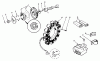 Toro 30575 - 72" Side Discharge Mower, 1987 (700001-799999) Ersatzteile ENGINE, ONAN MODEL NO. B48G-GA020 TYPE NO. 4348G CAMSHAFT AND FLYWHEEL ALTERNATOR