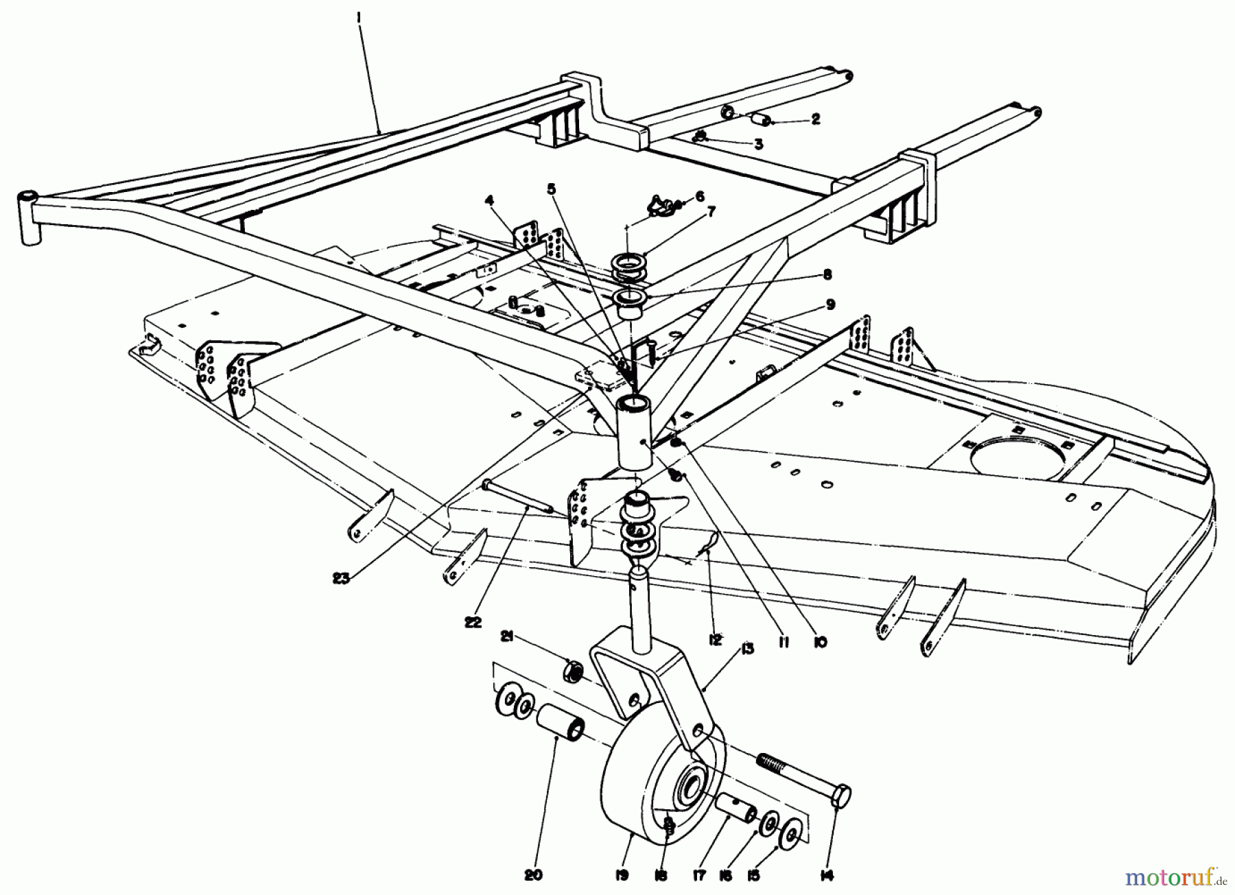 Toro Neu Mowers, Deck Assembly Only 30555 (200) - Toro 52