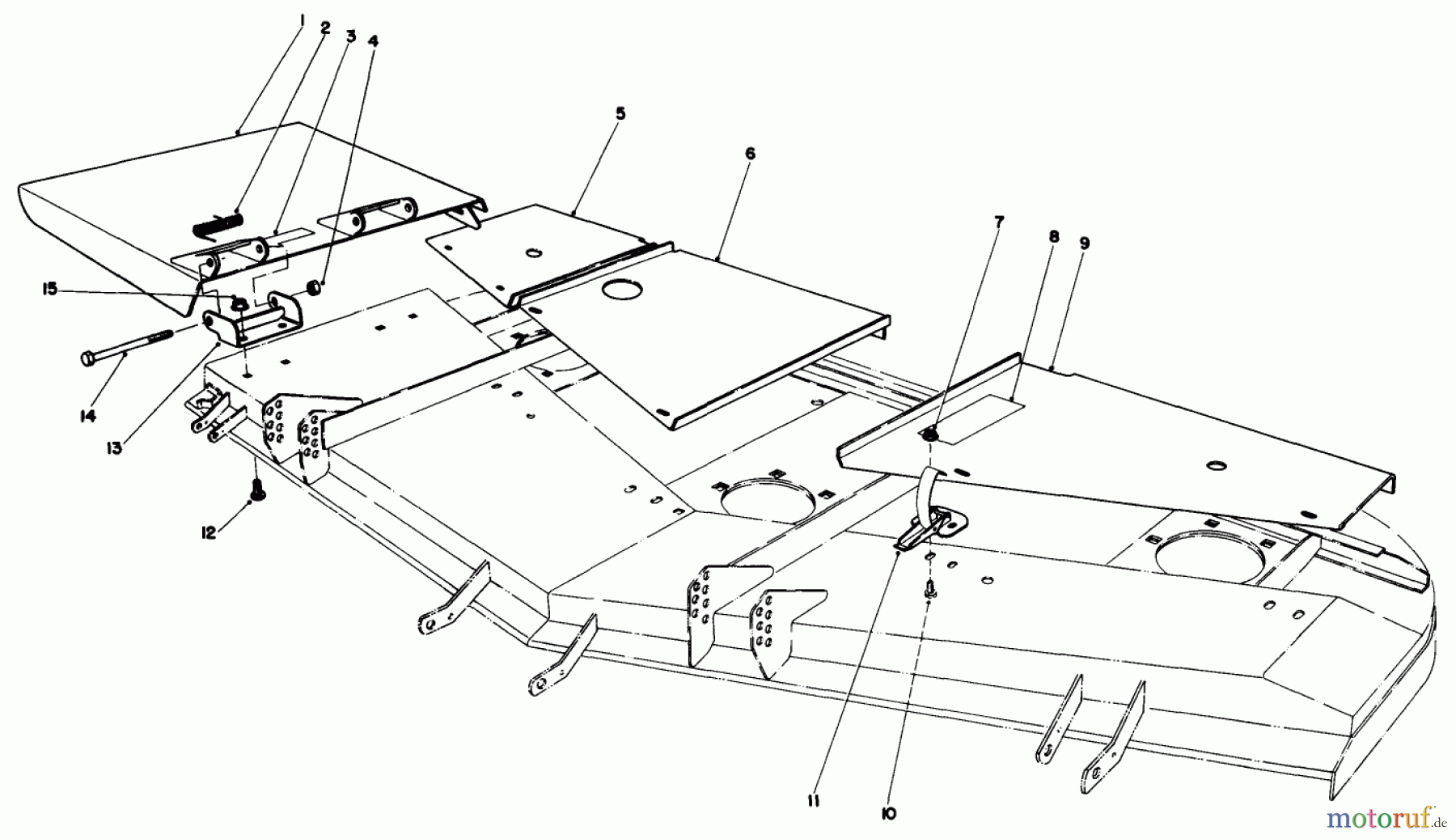 Toro Neu Mowers, Deck Assembly Only 30555 (200) - Toro 52