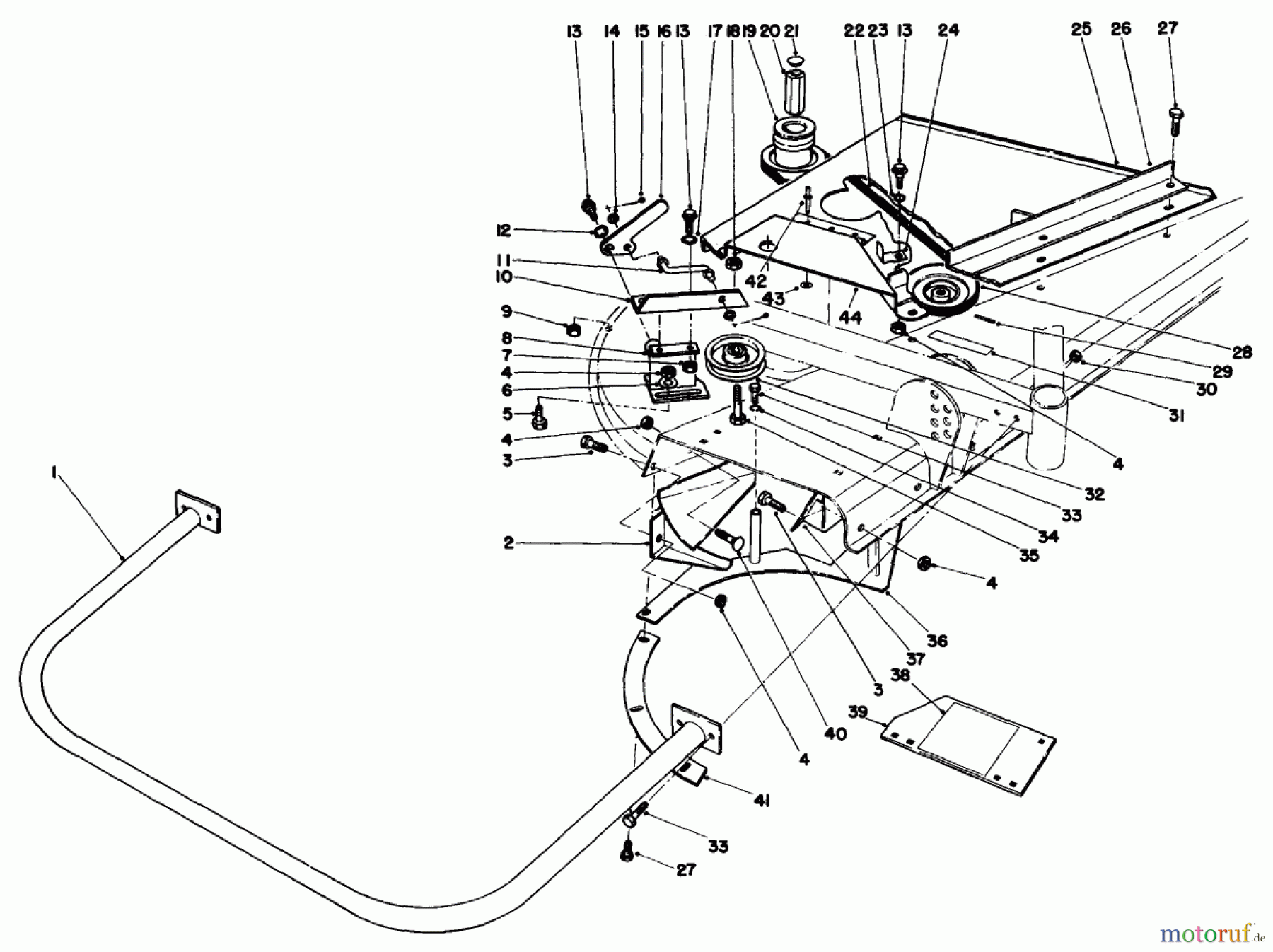 Toro Neu Mowers, Deck Assembly Only 30555 (200) - Toro 52