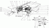 Toro 30555 (200) - 52" Side Discharge Mower, Groundsmaster 200 Series, 1988 (8000001-8999999) Ersatzteile HYDRAULIC VALVE AND LIFT ARM CYLINDERS
