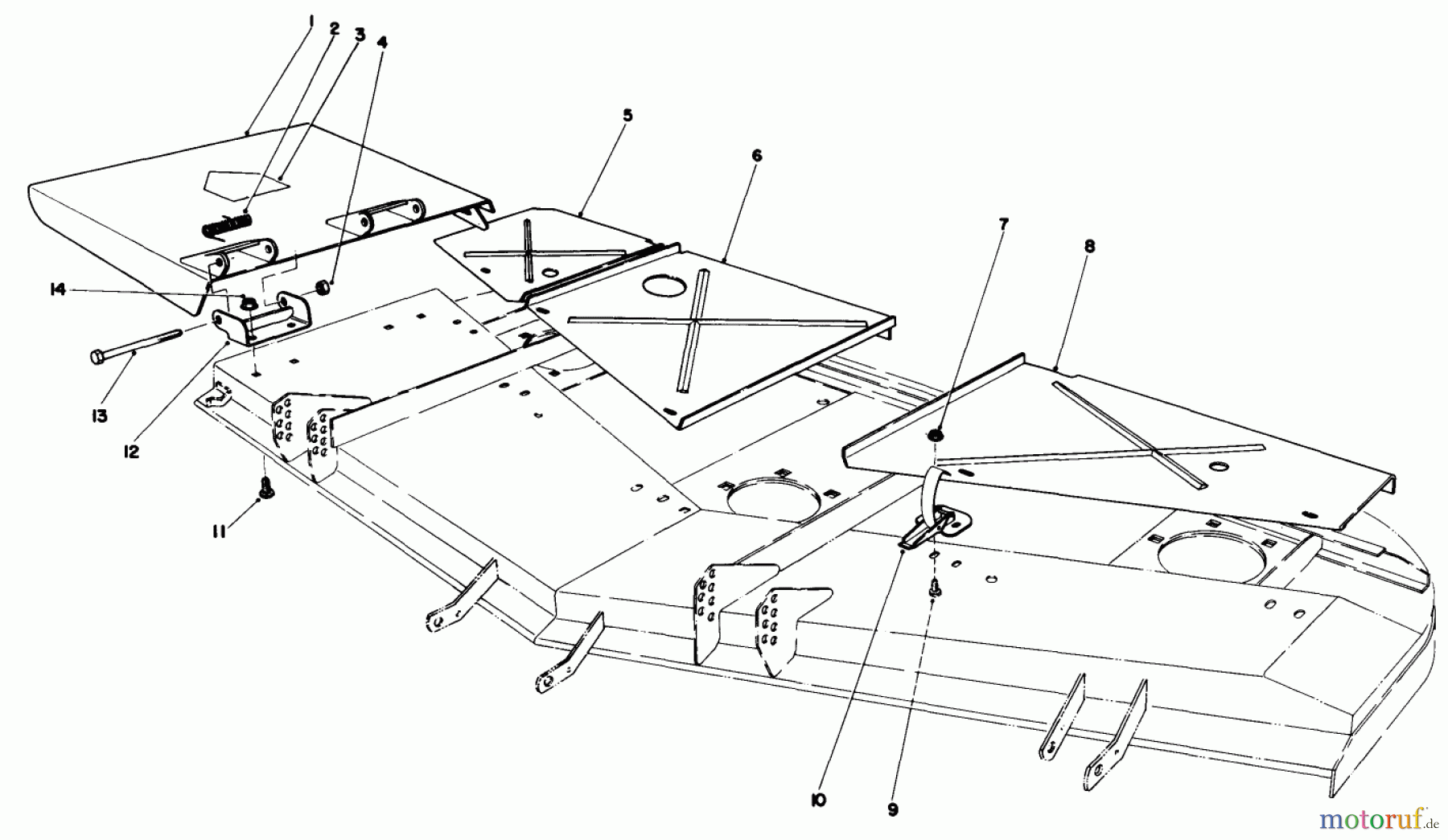 Toro Neu Mowers, Deck Assembly Only 30555 (200) - Toro 52