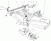 Toro 30555 (200) - 52" Side Discharge Mower, Groundsmaster 200 Series, 1989 (SN 90001-99999) Ersatzteile CUTTING UNIT MODEL NO. 30568 #2