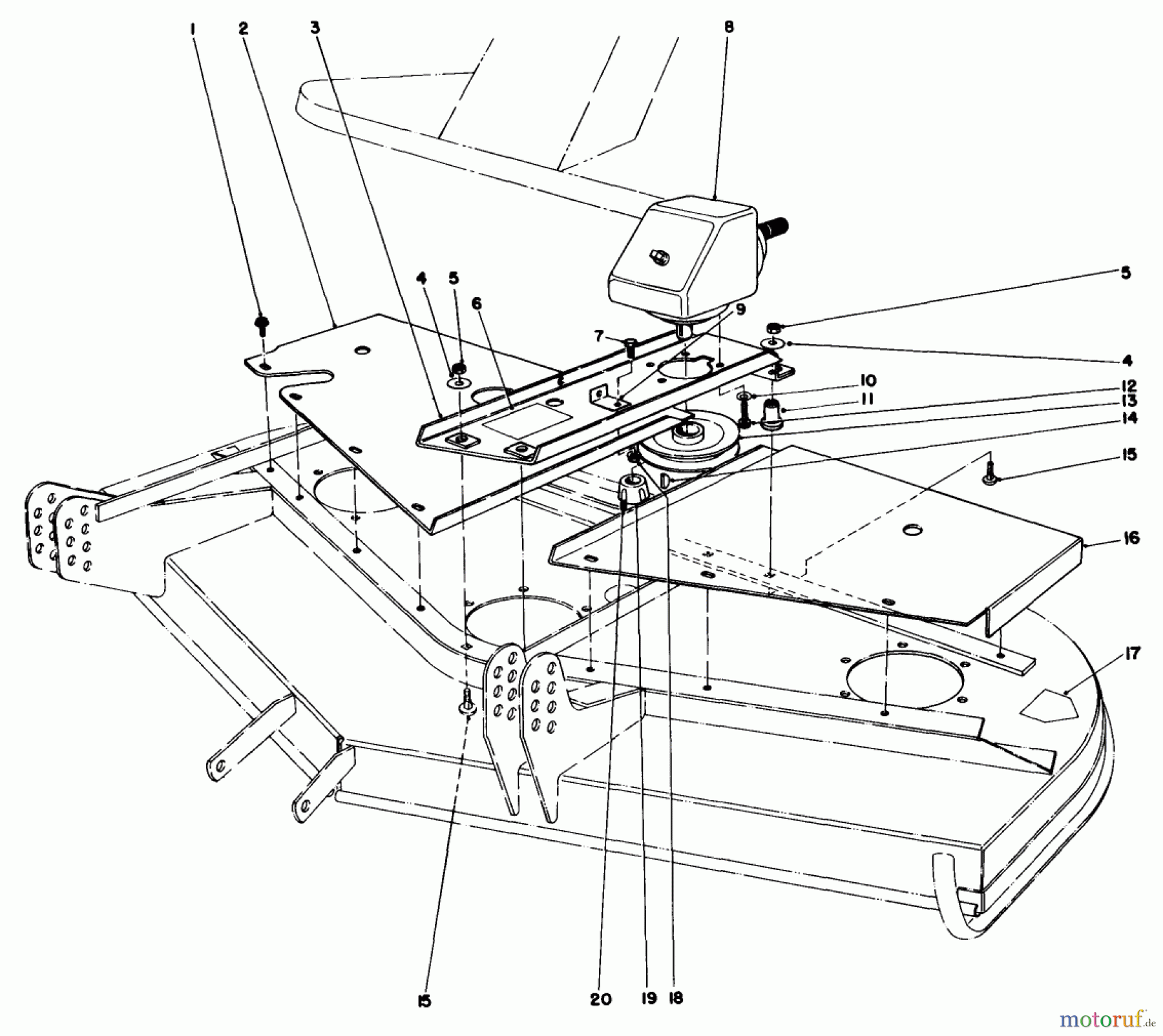 Toro Neu Mowers, Deck Assembly Only 30555 (200) - Toro 52