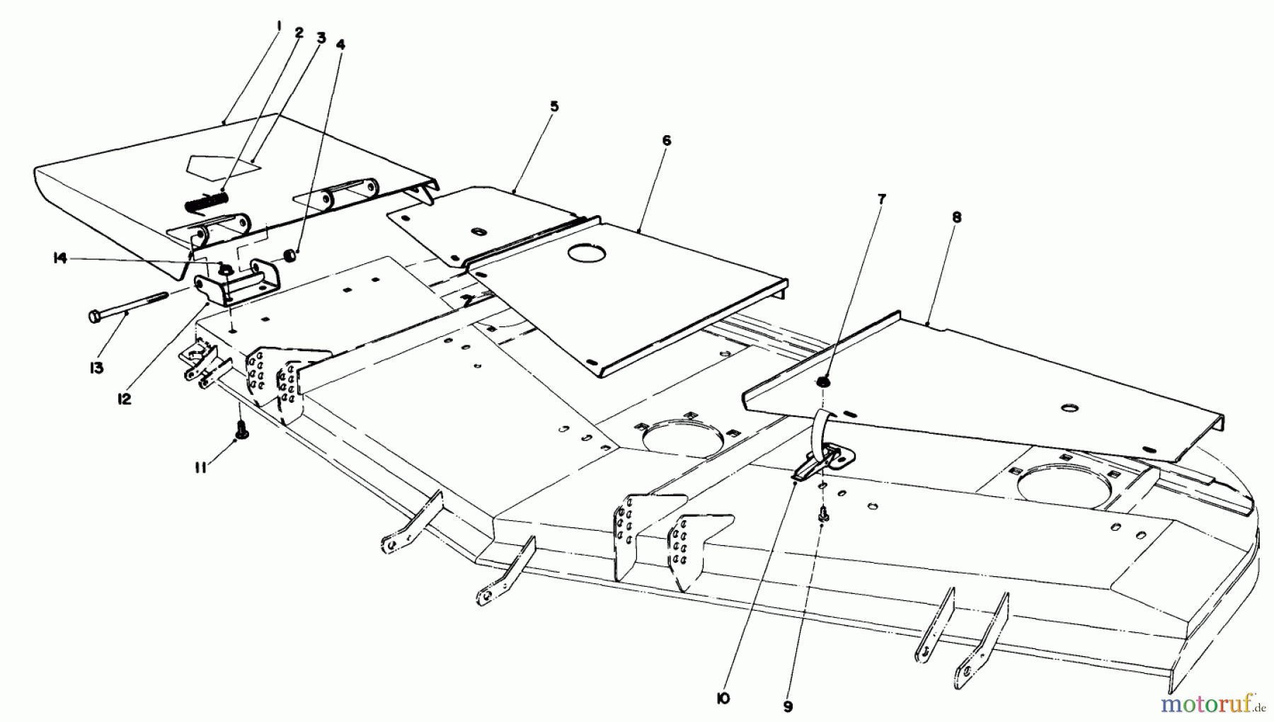 Toro Neu Mowers, Deck Assembly Only 30555 (200) - Toro 52