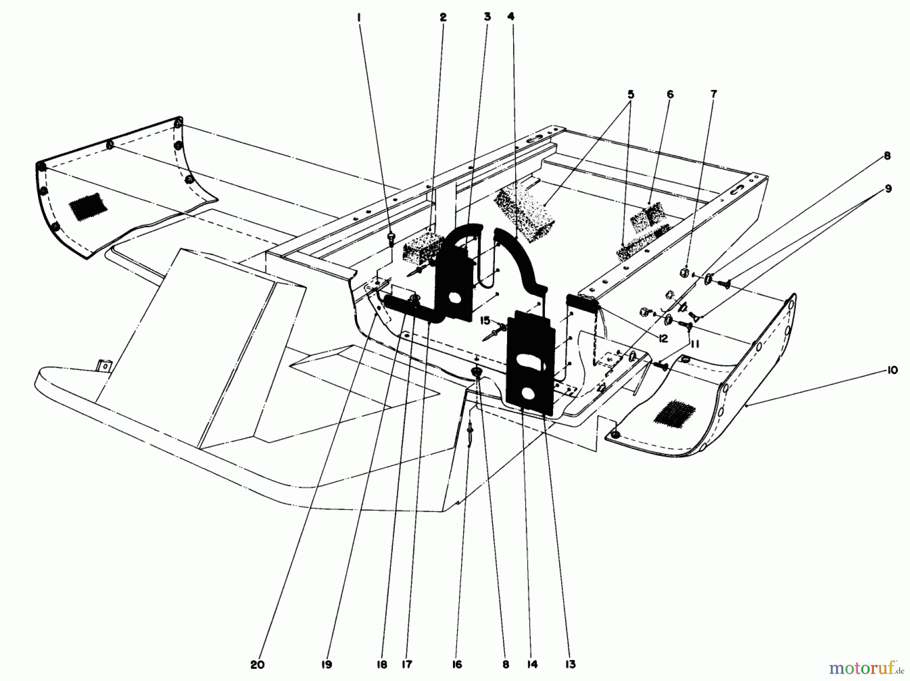 Toro Neu Mowers, Deck Assembly Only 30555 (200) - Toro 52