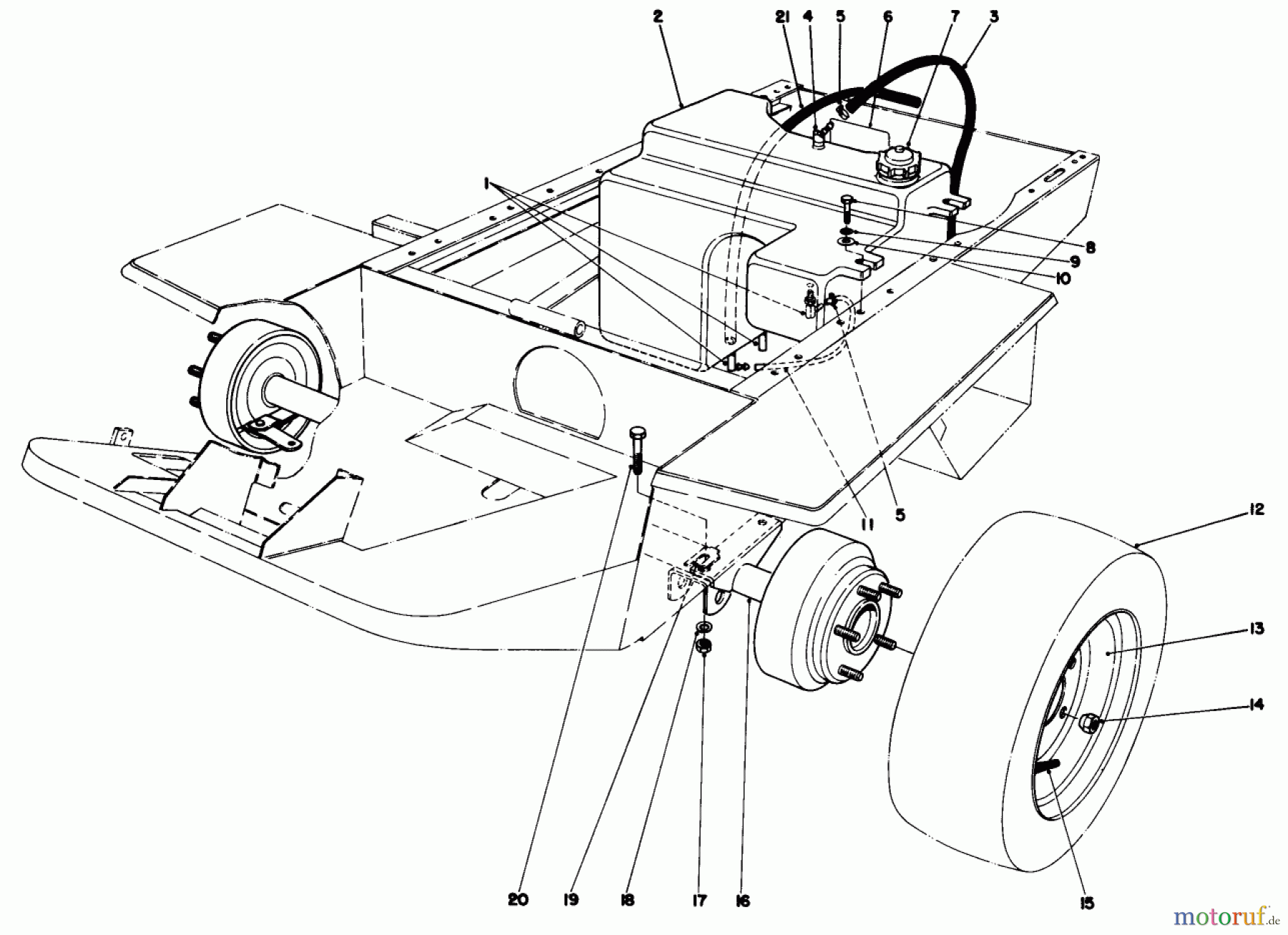 Toro Neu Mowers, Deck Assembly Only 30555 (200) - Toro 52