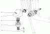 Toro 30555 (200) - 52" Side Discharge Mower, Groundsmaster 200 Series, 1989 (SN 90001-99999) Ersatzteile GEAR BOX ASSEMBLY NO. 8-0909 CUTTING UNIT MODEL NO. 30564, 30555, 30568 & 30575