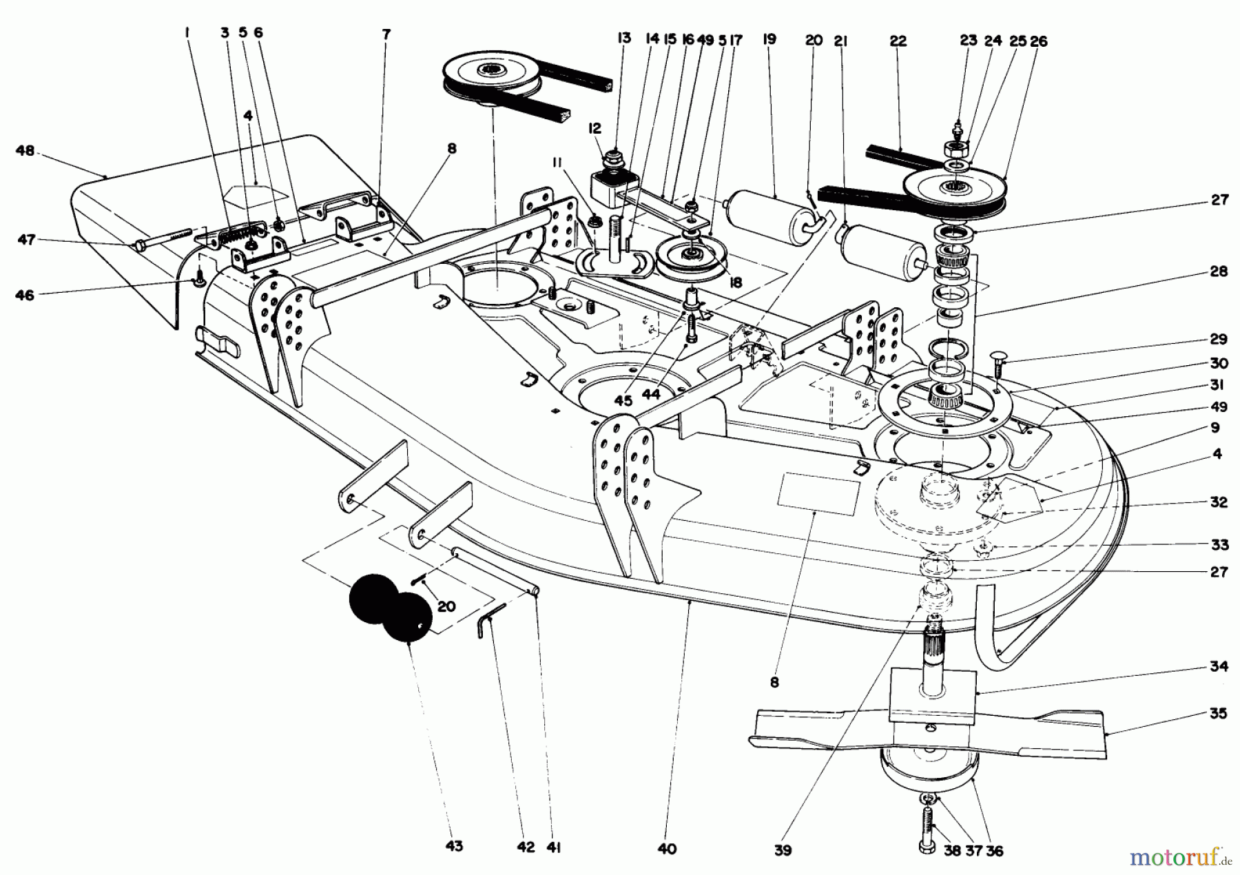  Toro Neu Mowers, Deck Assembly Only 30555 (200) - Toro 52