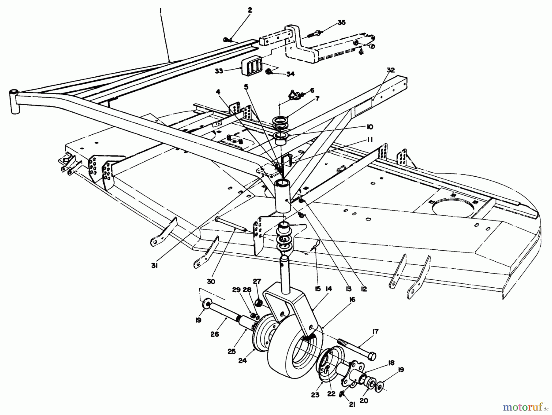  Toro Neu Mowers, Deck Assembly Only 30575 - Toro 72