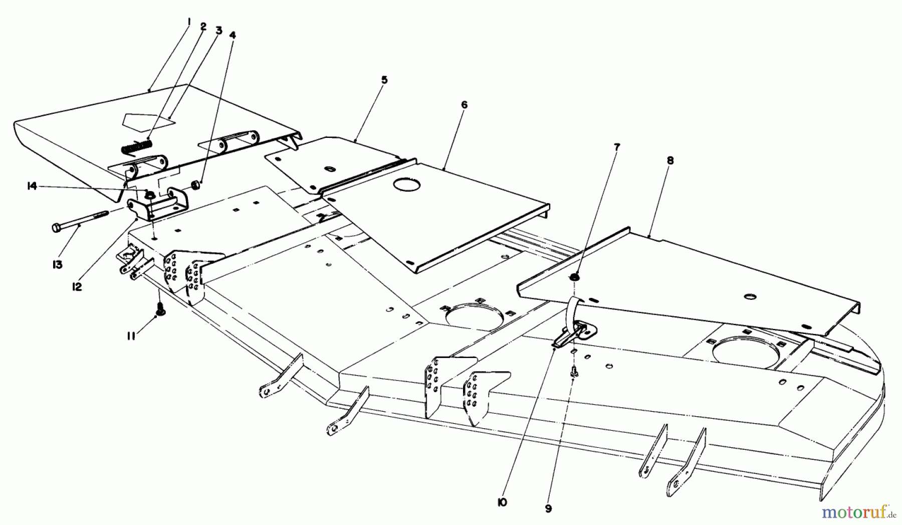 Toro Neu Mowers, Deck Assembly Only 30575 - Toro 72