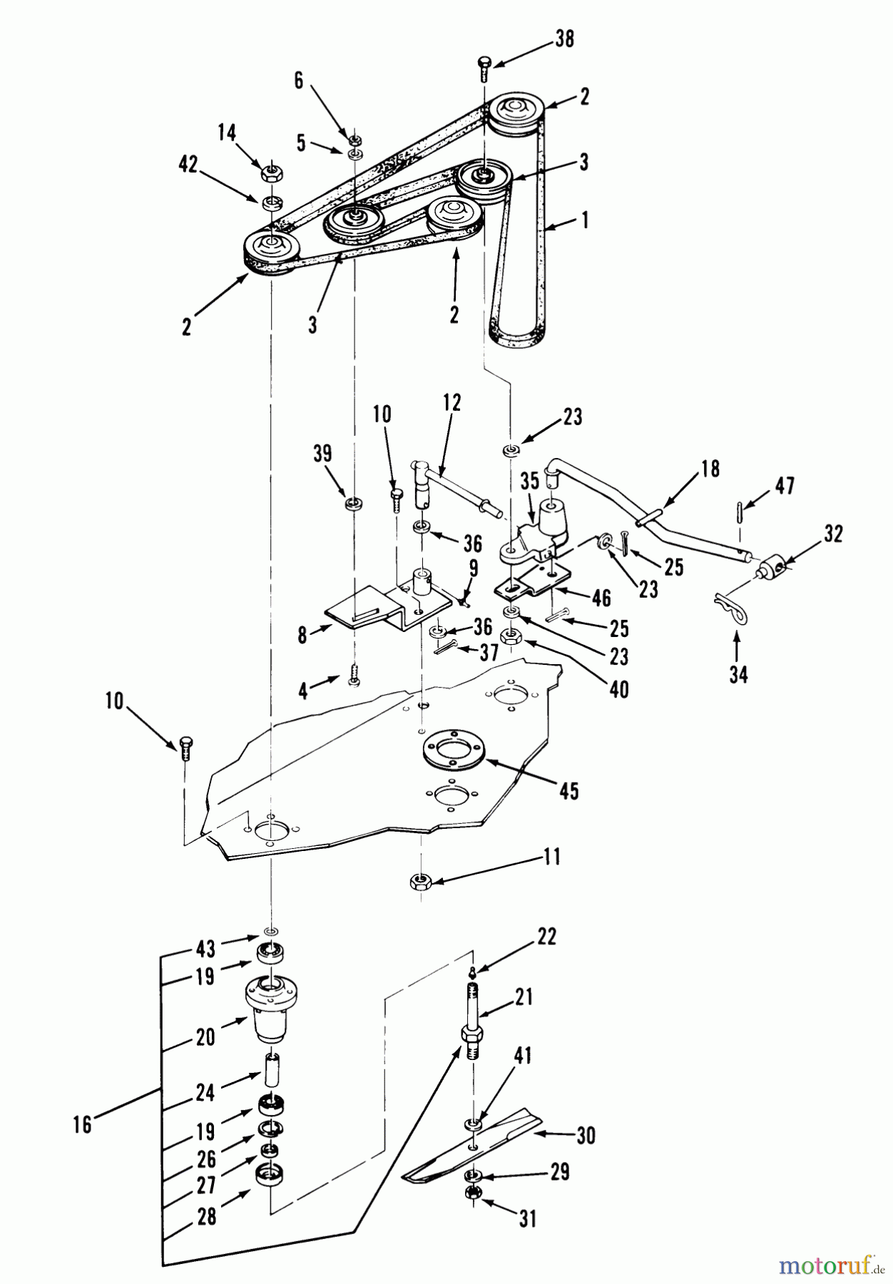 Toro Neu Mowers, Deck Assembly Only 35-37SL02 - Toro 37