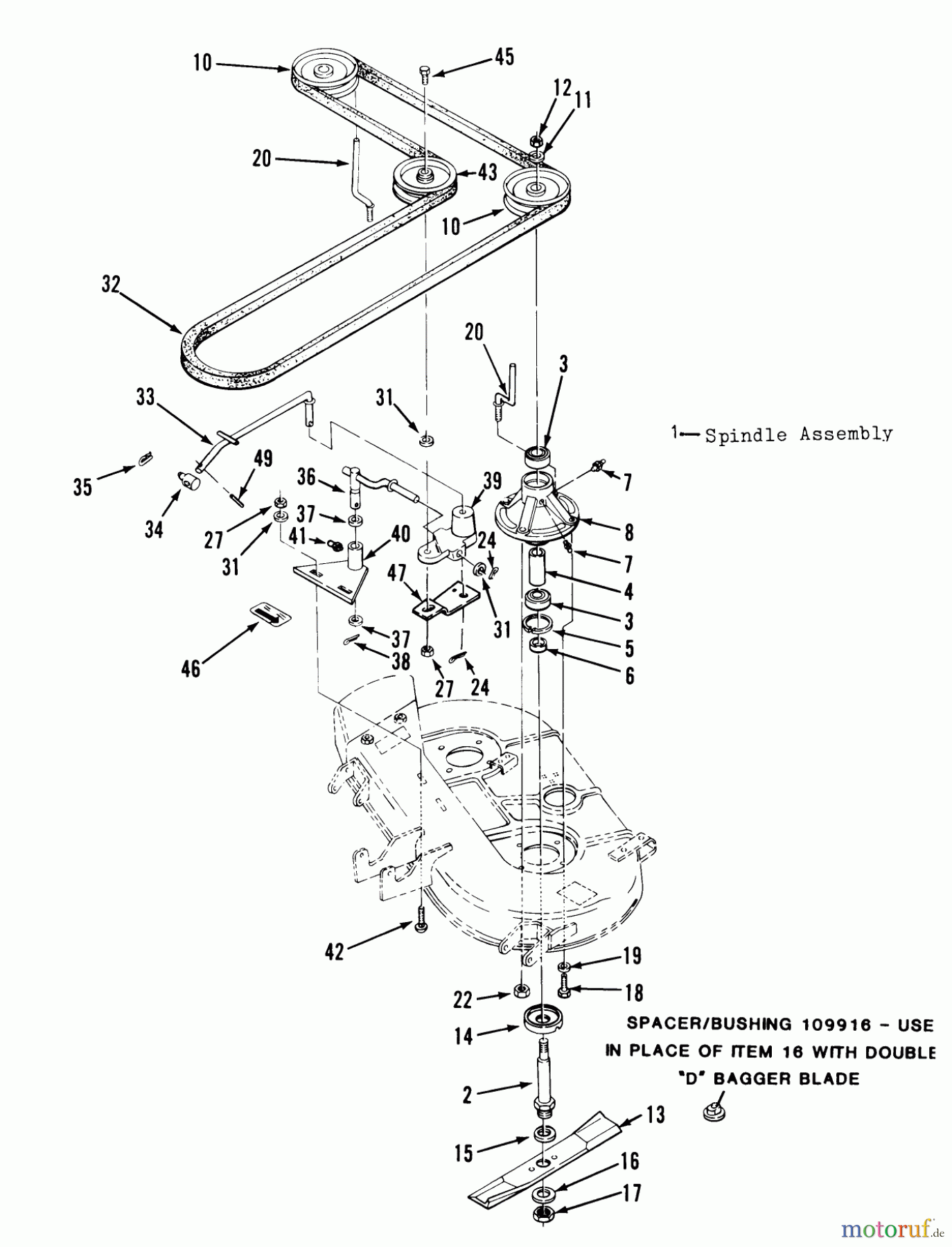 Toro Neu Mowers, Deck Assembly Only 35-36RL02 - Toro 36