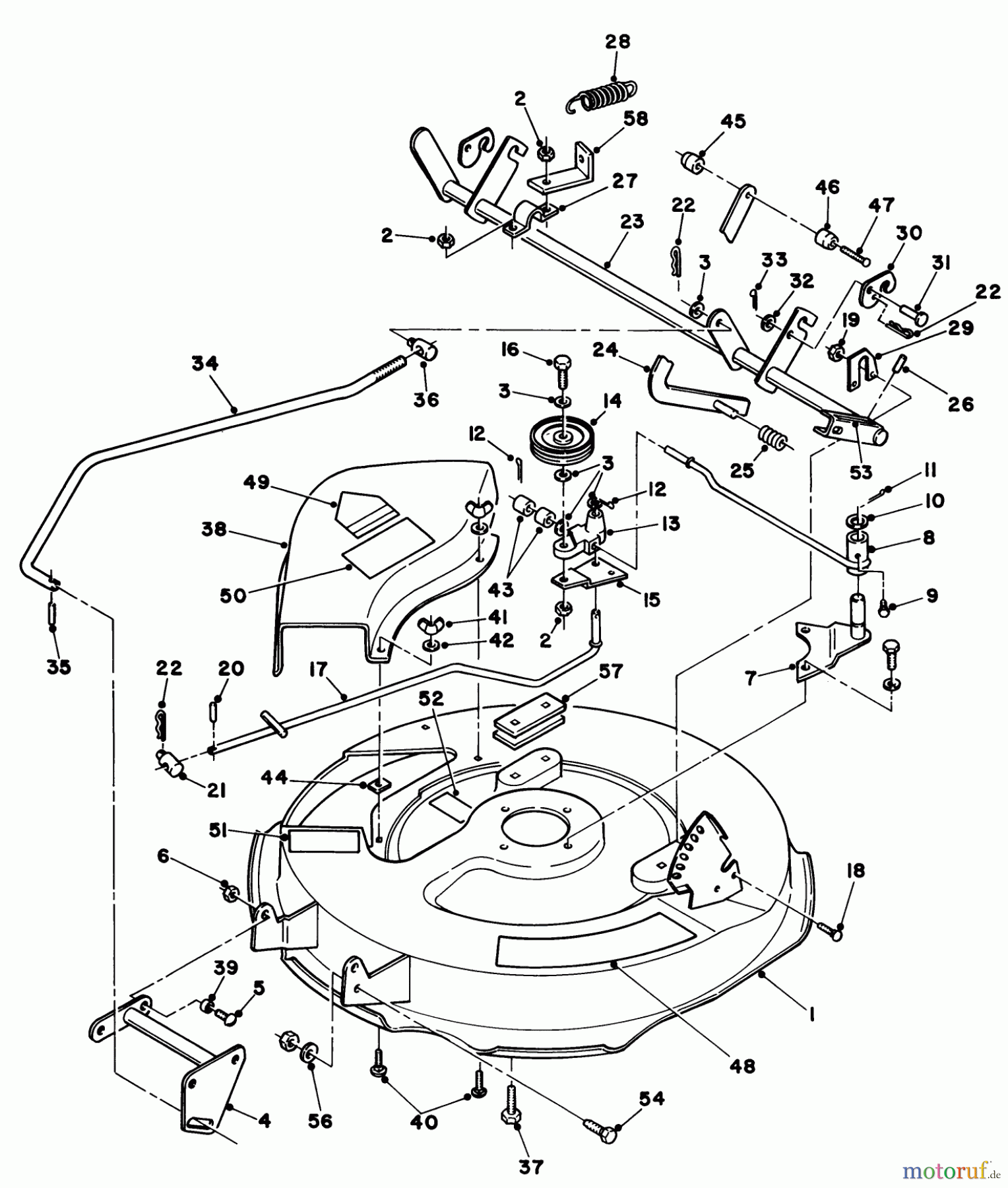 Toro Neu Mowers, Deck Assembly Only 35-30SL03 - Toro 30