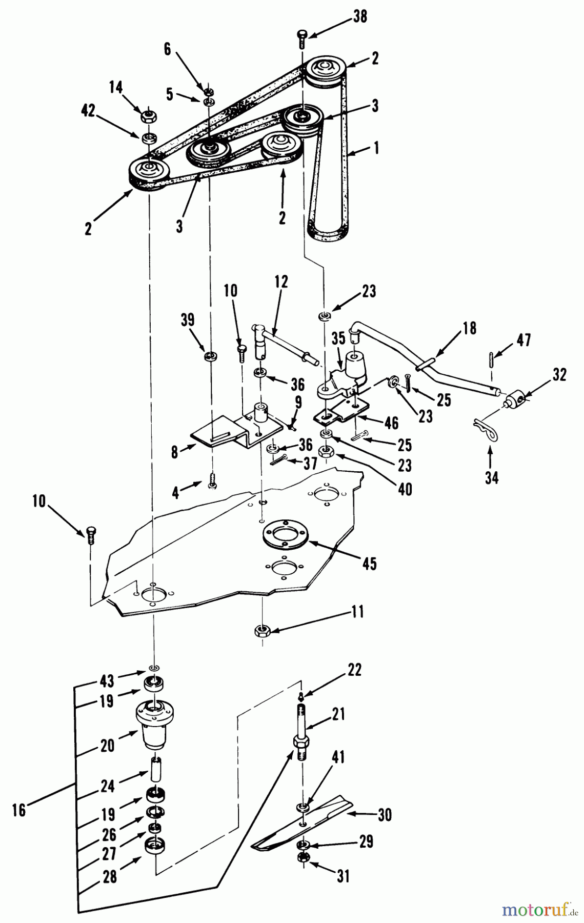  Toro Neu Mowers, Deck Assembly Only 35-36RL03 - Toro 36