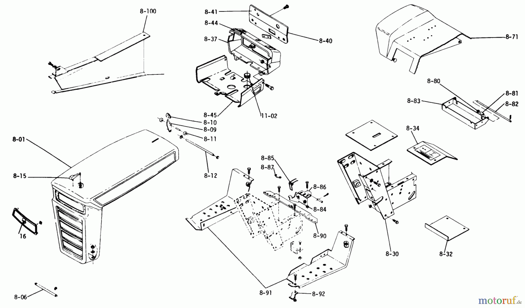 Toro Neu Mowers, Deck Assembly Only 5-0602 - Toro 36